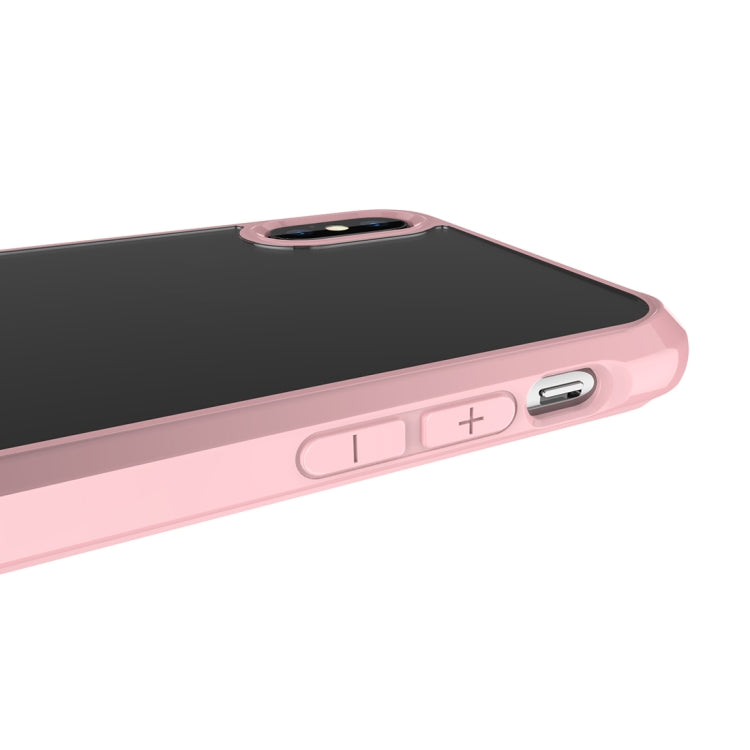 For iPhone XS Max Transparent Acrylic + TPU Airbag Shockproof Case