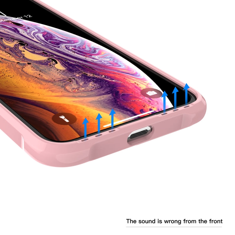 For iPhone XS Max Transparent Acrylic + TPU Airbag Shockproof Case