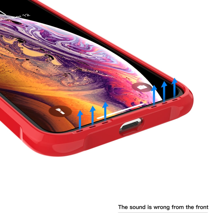 For iPhone XS Max Transparent Acrylic + TPU Airbag Shockproof Case