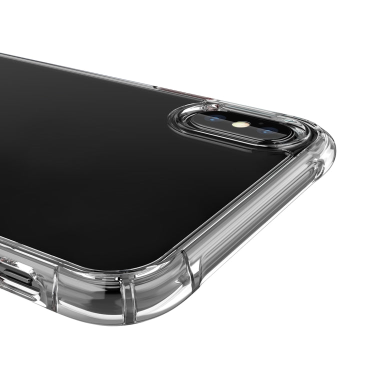 For iPhone XS Max Transparent Acrylic + TPU Airbag Shockproof Case