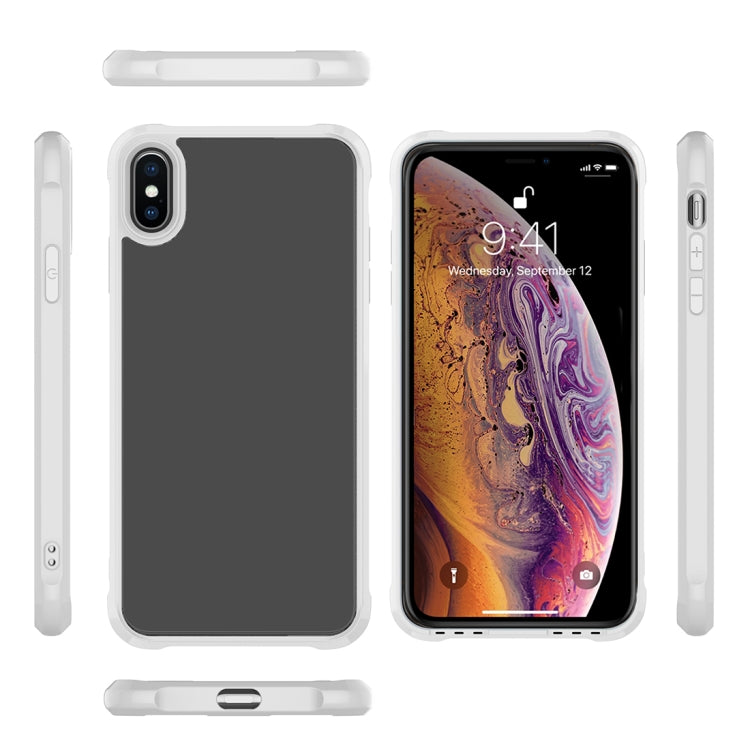 For iPhone XS Max Transparent Acrylic + TPU Airbag Shockproof Case