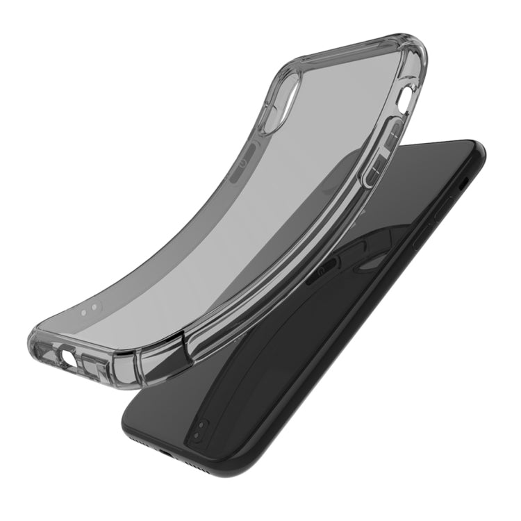For iPhone XS Max Transparent TPU Airbag Shockproof Case