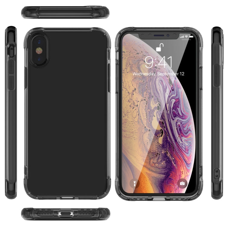 For iPhone XS Max Transparent TPU Airbag Shockproof Case