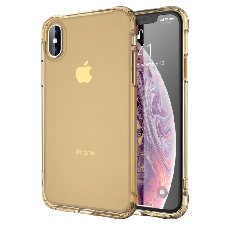For iPhone XS Max Transparent TPU Airbag Shockproof Case