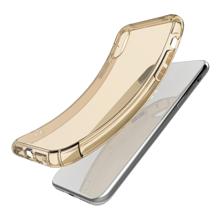 For iPhone XS Max Transparent TPU Airbag Shockproof Case