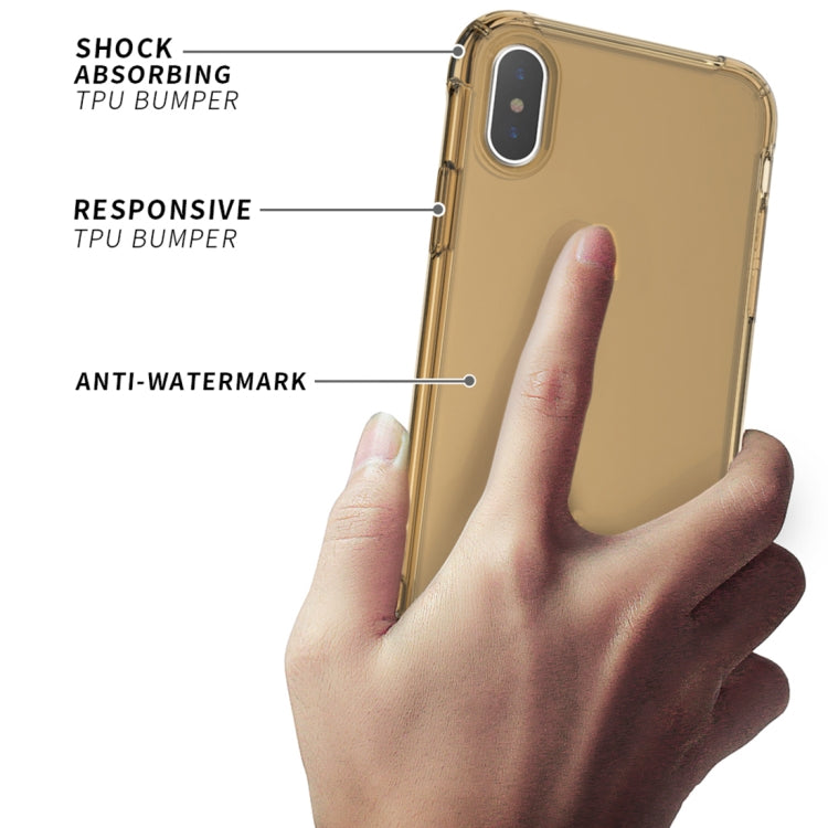 For iPhone XS Max Transparent TPU Airbag Shockproof Case