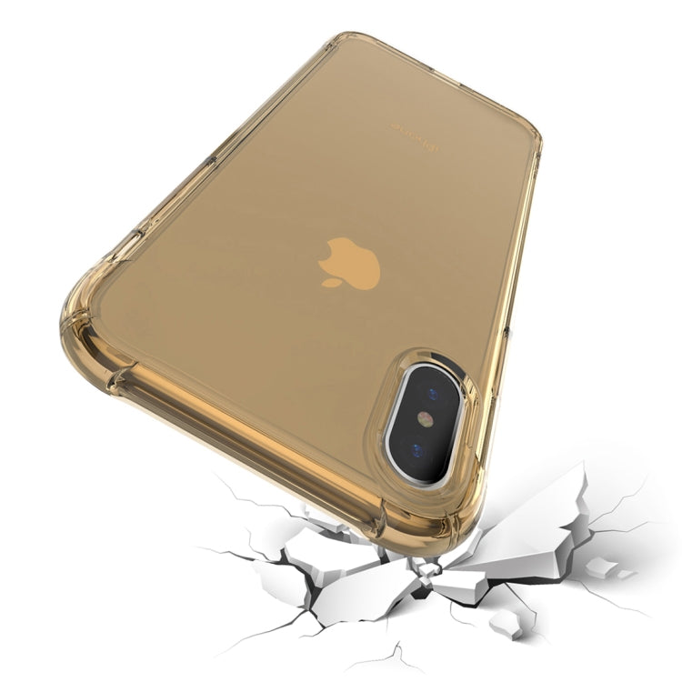 For iPhone XS Max Transparent TPU Airbag Shockproof Case