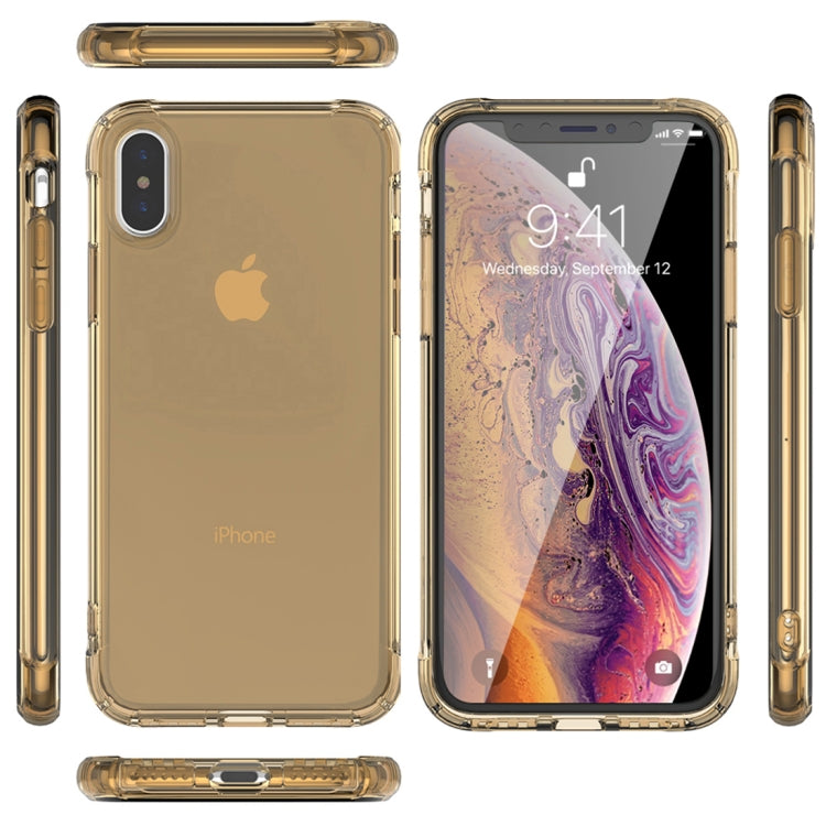 For iPhone XS Max Transparent TPU Airbag Shockproof Case