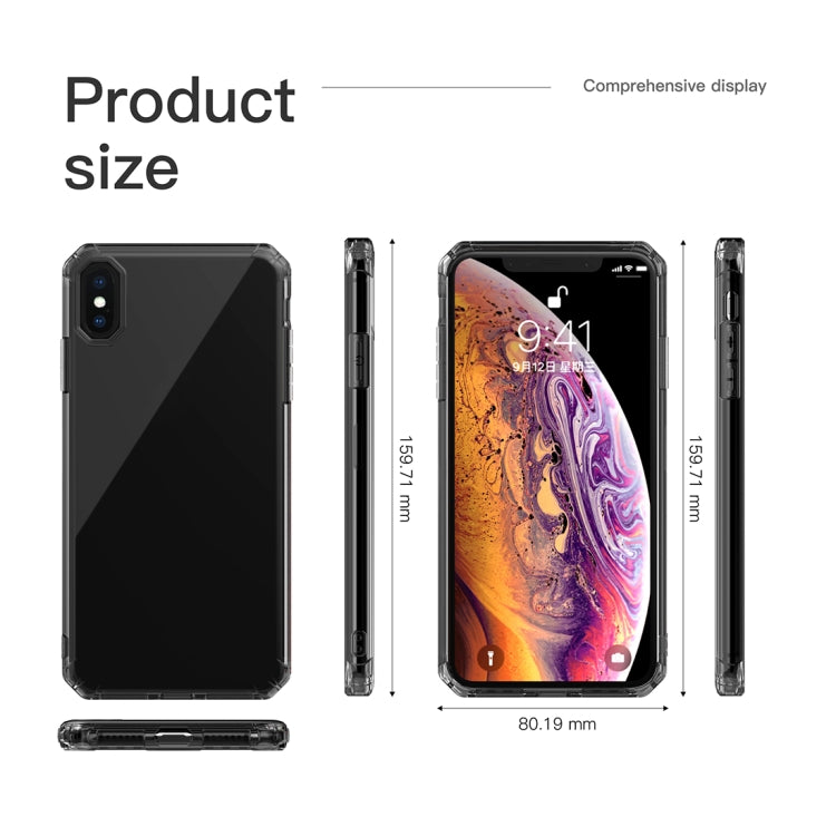 For iPhone XS Max Shockproof Octagonal Airbag Sound Conversion Hole Design TPU Case