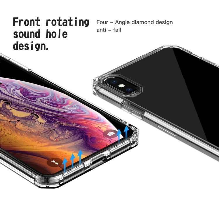For iPhone XS Max Shockproof Octagonal Airbag Sound Conversion Hole Design TPU Case