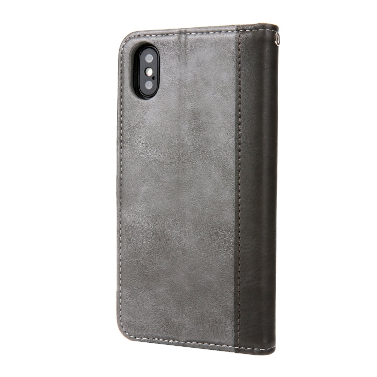 For iPhone XS Max Retro Book Design Horizontal Flip PU Leather Case with Holder & Card Slots