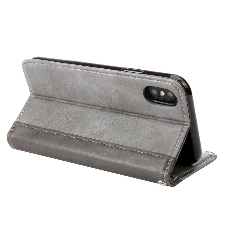 For iPhone XS Max Retro Book Design Horizontal Flip PU Leather Case with Holder & Card Slots