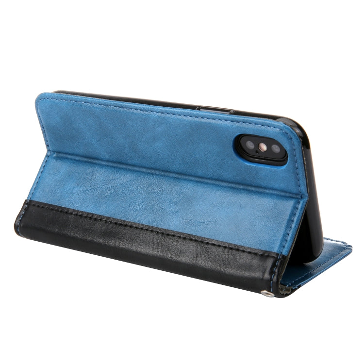 For iPhone XS Max Retro Book Design Horizontal Flip PU Leather Case with Holder & Card Slots