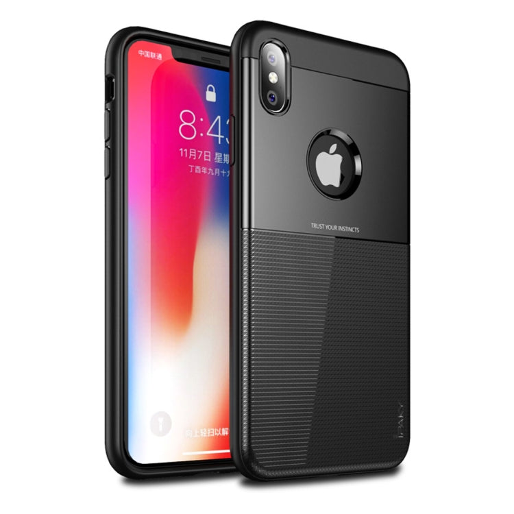 For iPhone XS Max Droppoof TPU + PC Protective Case(Black)