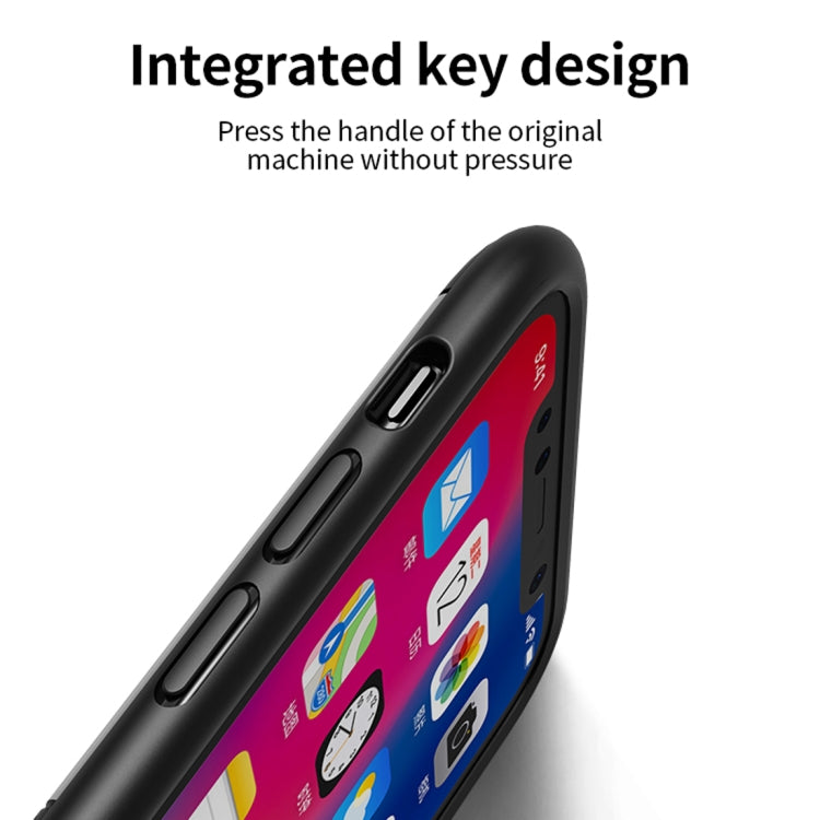 For iPhone XS Max Droppoof TPU + PC Protective Case(Black)