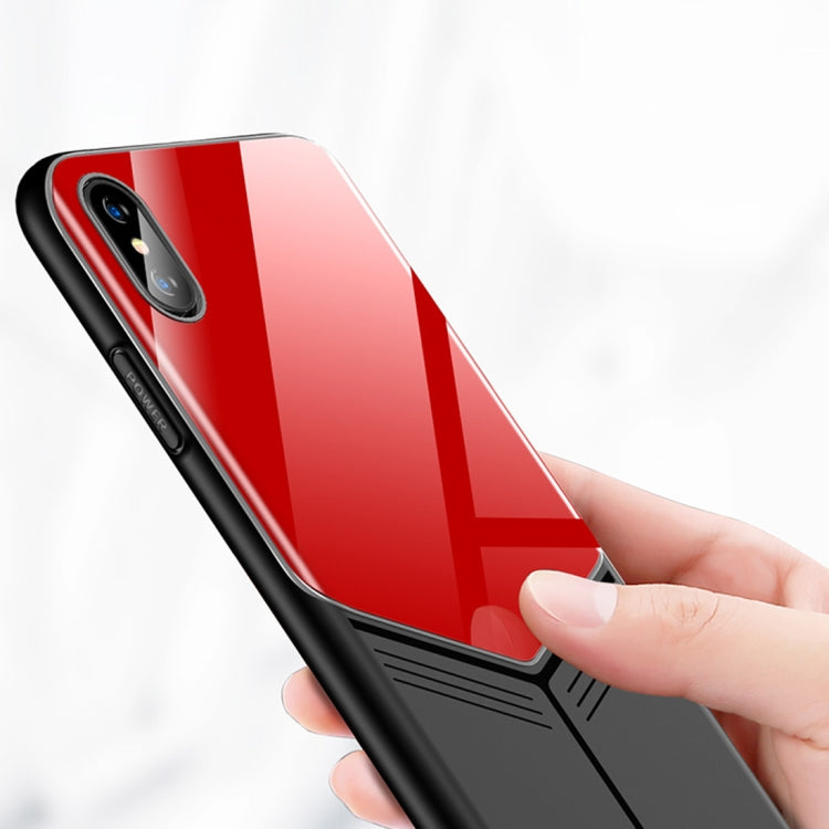 For iPhone XS Max TOTUDESIGN Grace Series TPU + PC + Glass Protective Case