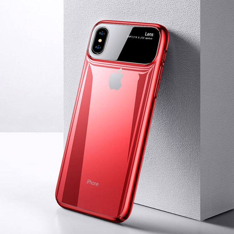 For iPhone XS Max TOTUDESIGN Magic Mirror Series Shockproof PC + Glass Protective Case