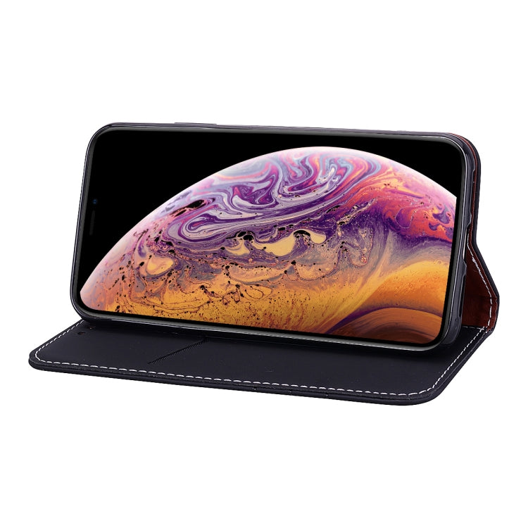 For iPhone XS Max Fashion Magnet Horizontal Flip Leather Case with Holder & Card Slots & Wallet