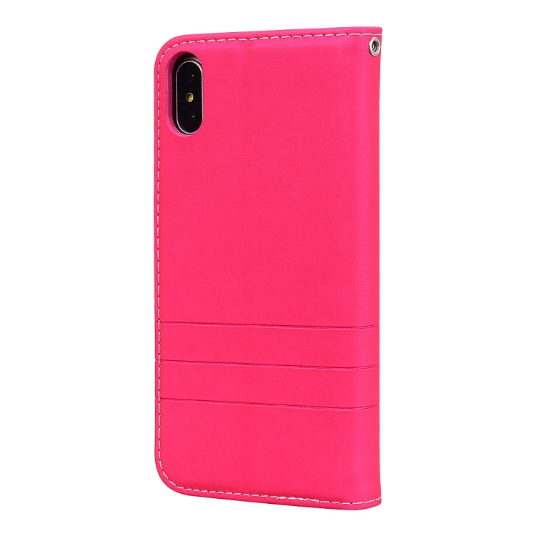 For iPhone XS Max Fashion Magnet Horizontal Flip Leather Case with Holder & Card Slots & Wallet