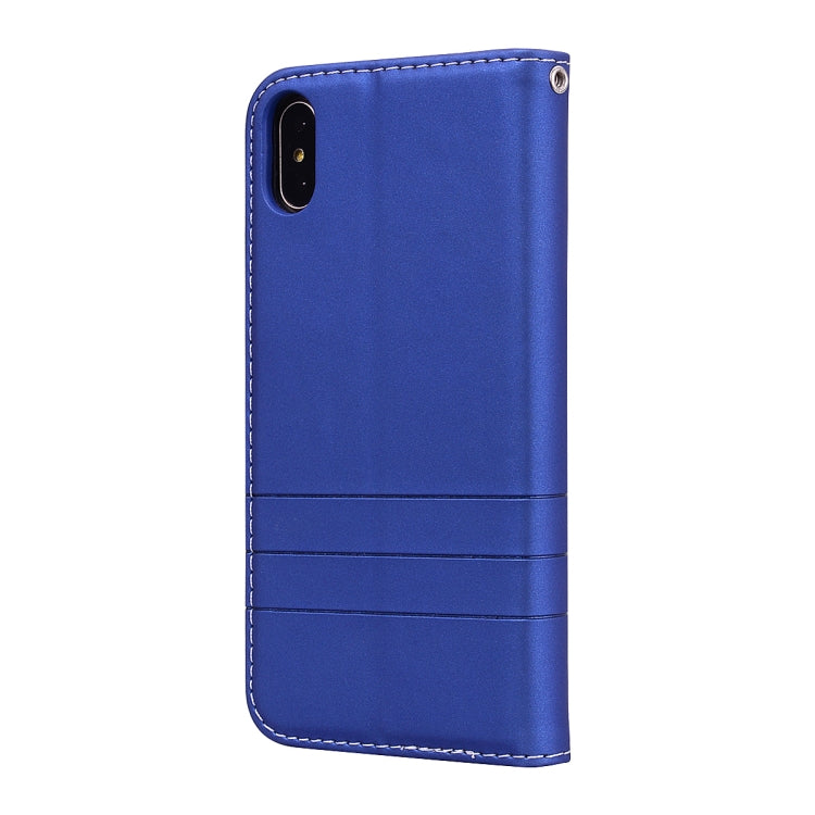 For iPhone XS Max Fashion Magnet Horizontal Flip Leather Case with Holder & Card Slots & Wallet