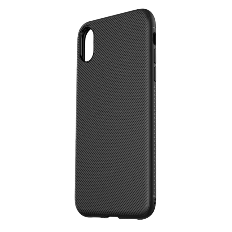 For iPhone XS Max lenuo Leshen Series Stripe Texture TPU Case