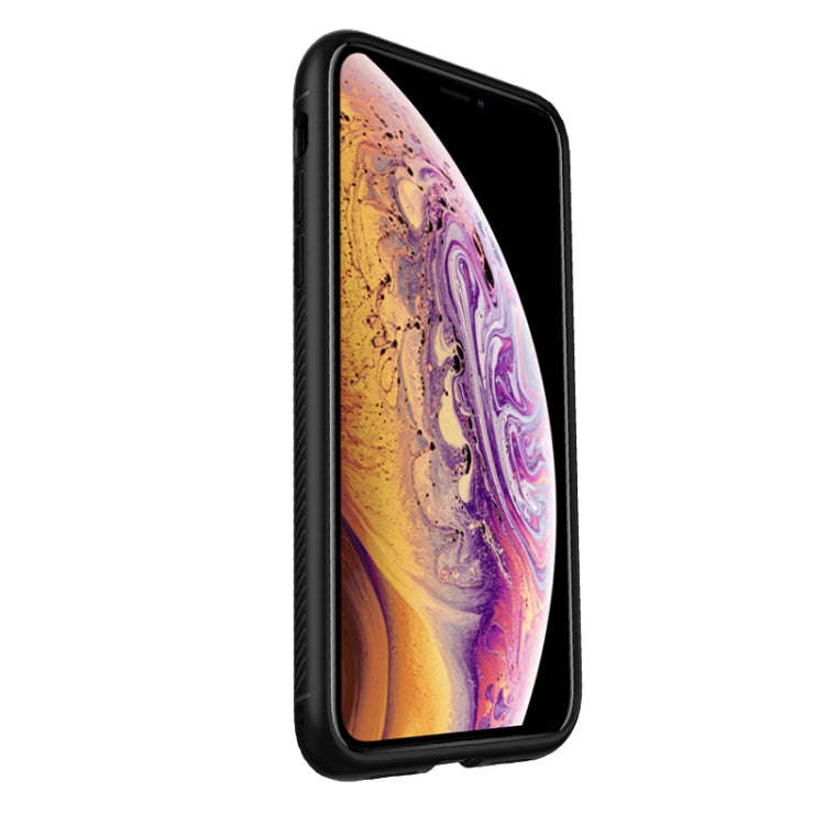For iPhone XS Max lenuo Leshen Series Stripe Texture TPU Case