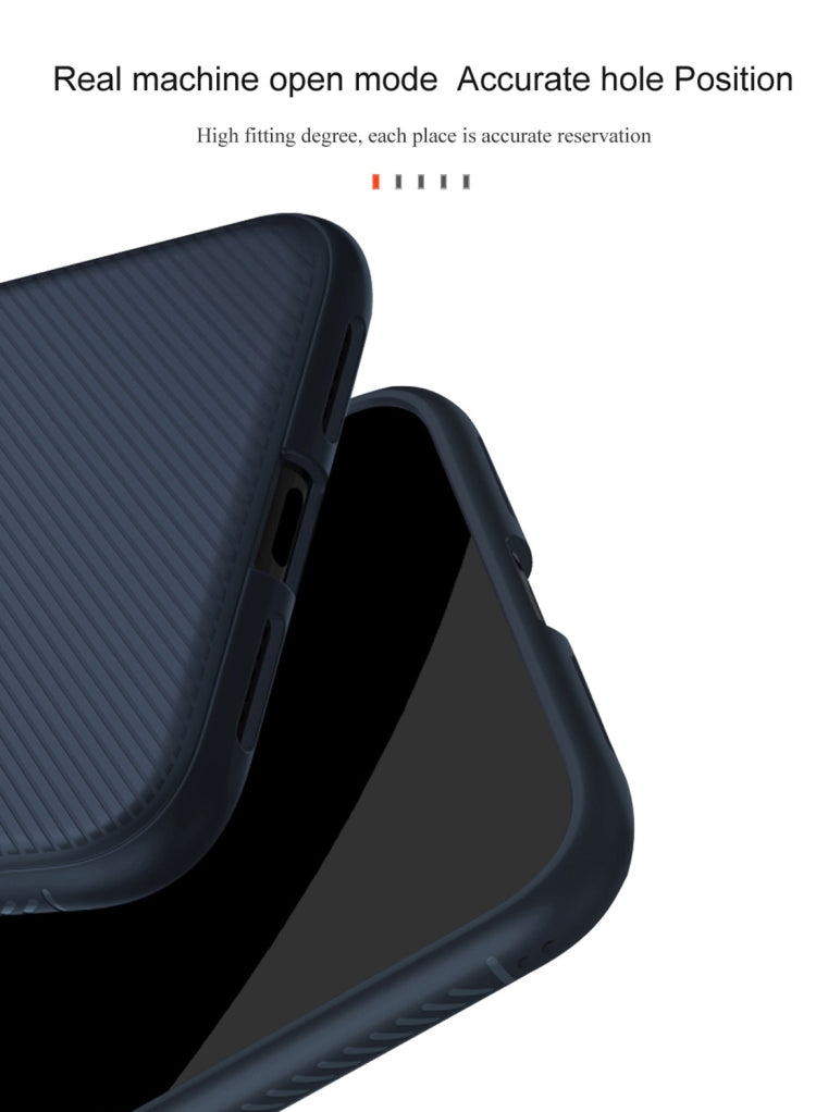 For iPhone XS Max lenuo Leshen Series Stripe Texture TPU Case