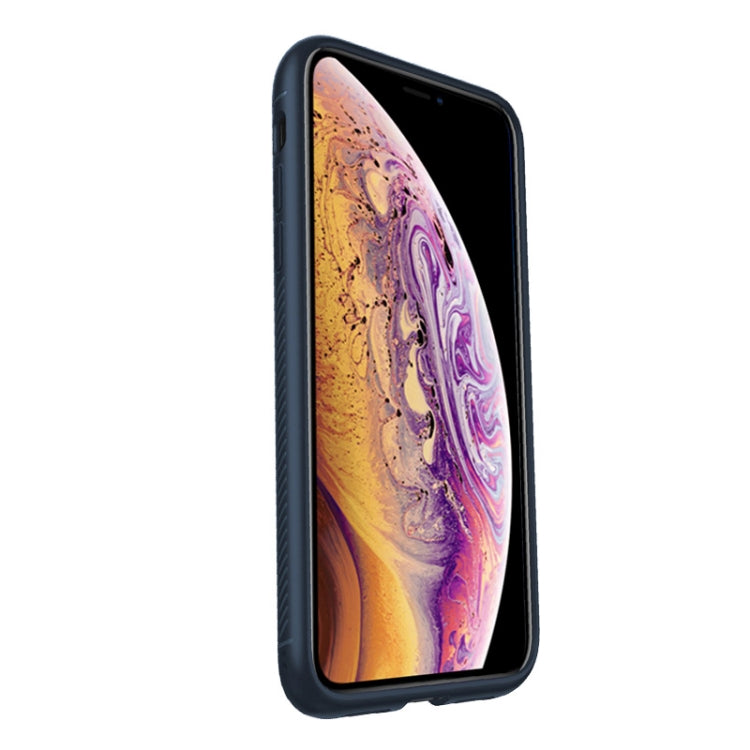 For iPhone XS Max lenuo Leshen Series Stripe Texture TPU Case