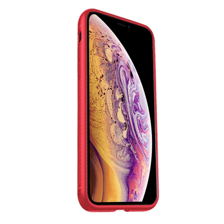 For iPhone XS Max lenuo Leshen Series Stripe Texture TPU Case