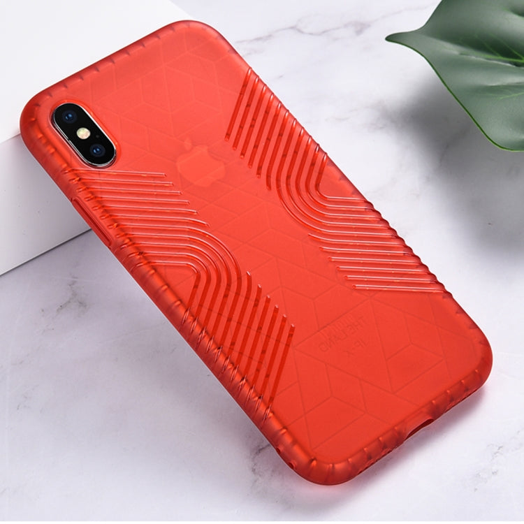 For iPhone XS Max Solid Color Anti-slip Shockproof TPU Case