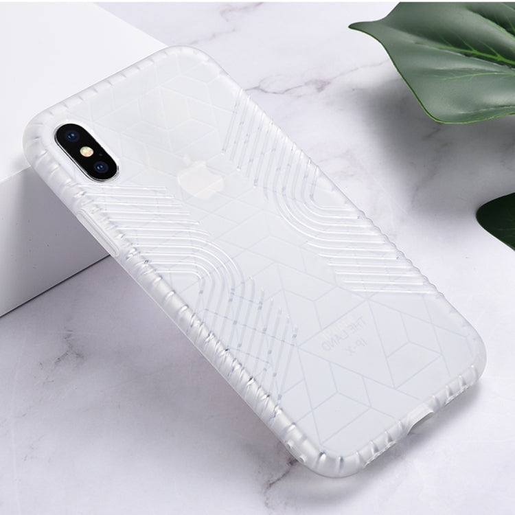 For iPhone XS Max Solid Color Anti-slip Shockproof TPU Case