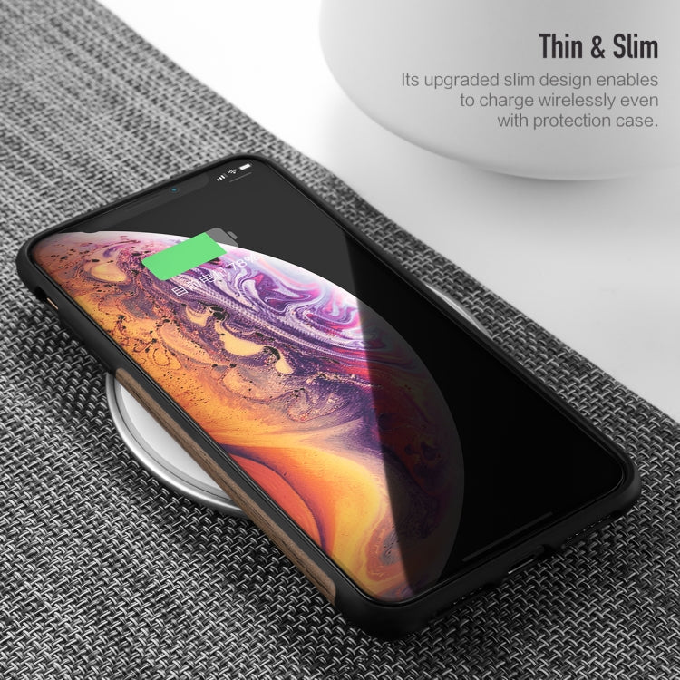 For iPhone XS Max ROCK Rosewood Wood Texture TPU Case