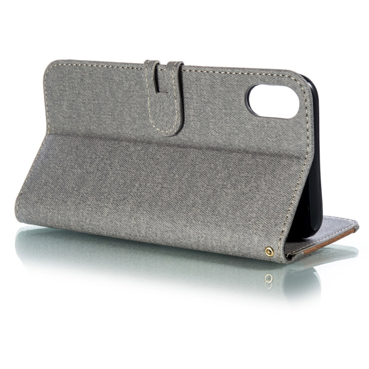 For iPhone XS Max Splicing Embossed Female Style Horizontal Flip Leather Case with Holder & Card Slots & Wallet & Lanyard