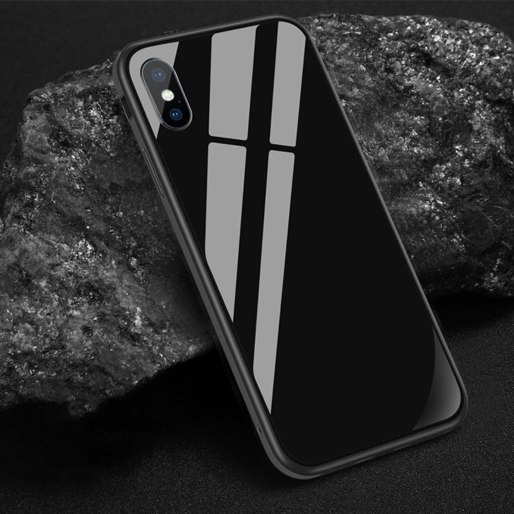 For iPhone XS Max SULADA Shockproof Aviation Aluminum Metal Frame + Nano Glass + TPU Case
