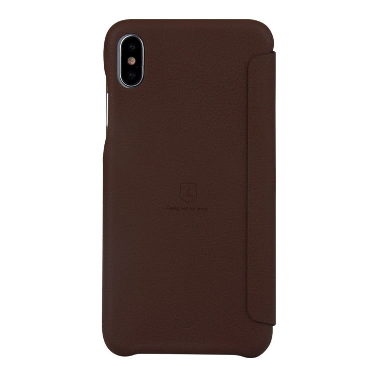 For iPhone XS Max lenuo Ledream Series Litchi Texture Horizontal Flip PU Leather Case with Card Slot