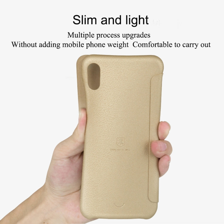 For iPhone XS Max lenuo Ledream Series Litchi Texture Horizontal Flip PU Leather Case with Card Slot