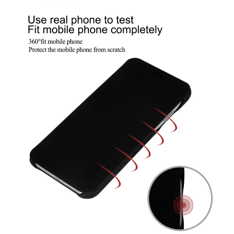 For iPhone XS Max lenuo Ledream Series Litchi Texture Horizontal Flip PU Leather Case with Card Slot