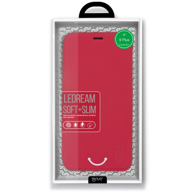 For iPhone XS Max lenuo Ledream Series Litchi Texture Horizontal Flip PU Leather Case with Card Slot