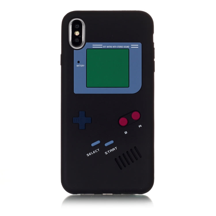 For iPhone XS Max Game Boy Pattern Silicone Protective Case