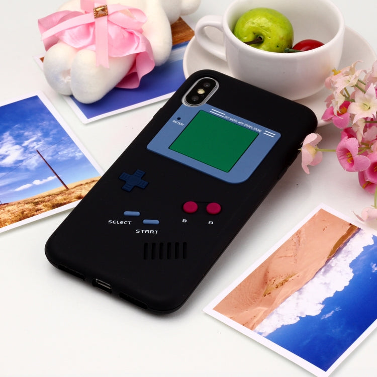 For iPhone XS Max Game Boy Pattern Silicone Protective Case
