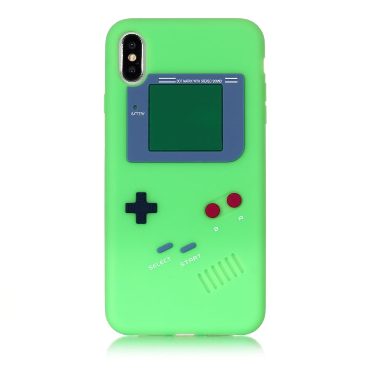 For iPhone XS Max Game Boy Pattern Silicone Protective Case
