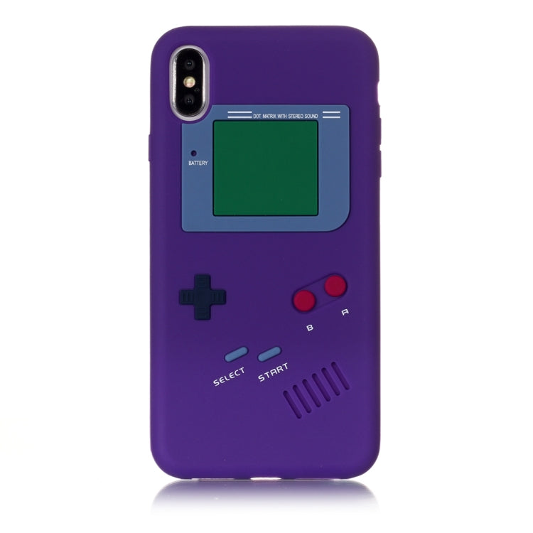 For iPhone XS Max Game Boy Pattern Silicone Protective Case