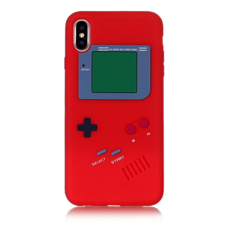 For iPhone XS Max Game Boy Pattern Silicone Protective Case