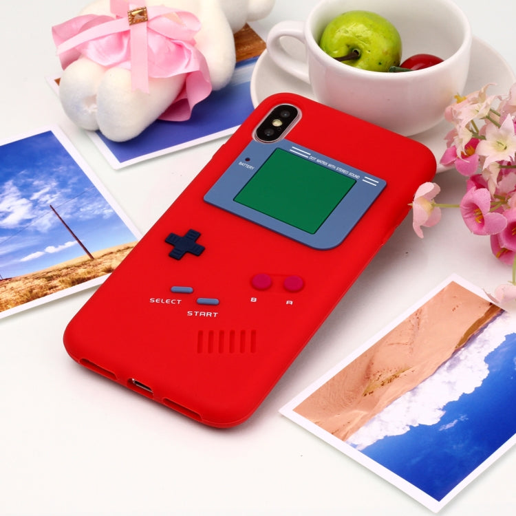 For iPhone XS Max Game Boy Pattern Silicone Protective Case
