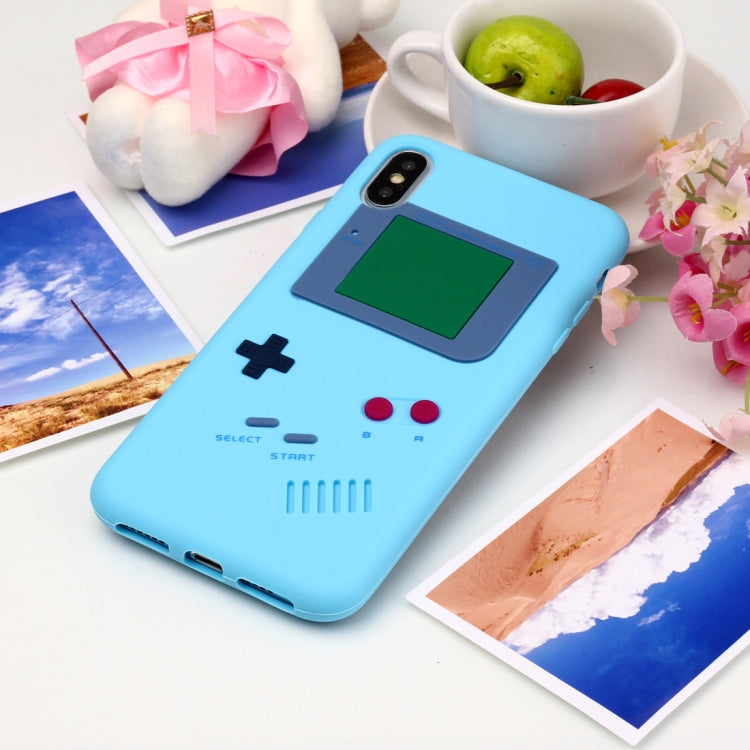 For iPhone XS Max Game Boy Pattern Silicone Protective Case