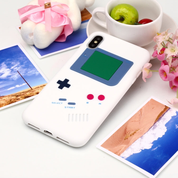 For iPhone XS Max Game Boy Pattern Silicone Protective Case