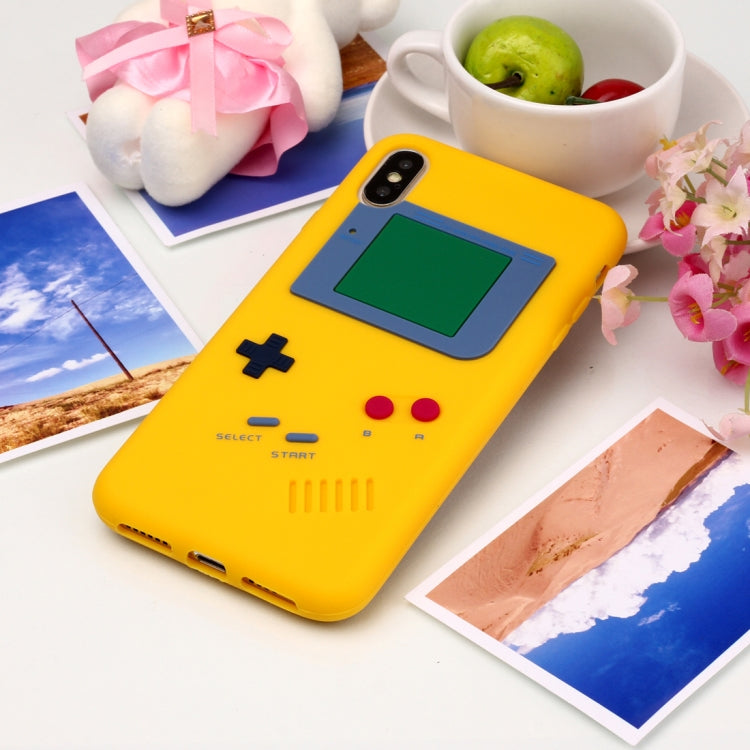For iPhone XS Max Game Boy Pattern Silicone Protective Case