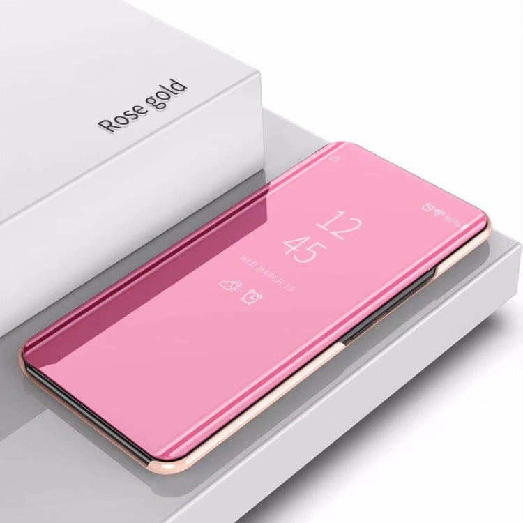 For iPhone XS Max Electroplating Mirror Horizontal Flip Leather Case with Holder