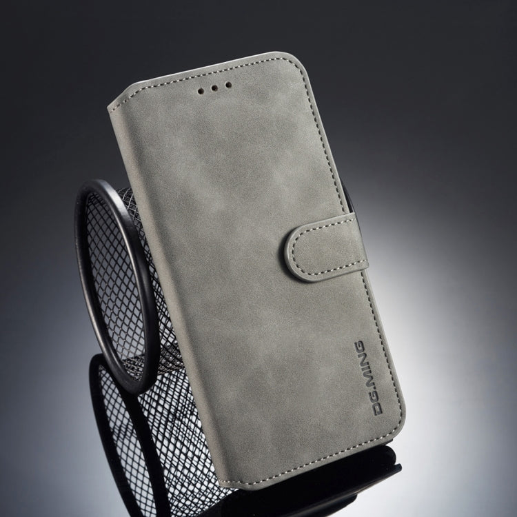 For iPhone XS Max DG.MING Retro Oil Side Horizontal Flip Case with Holder & Card Slots & Wallet