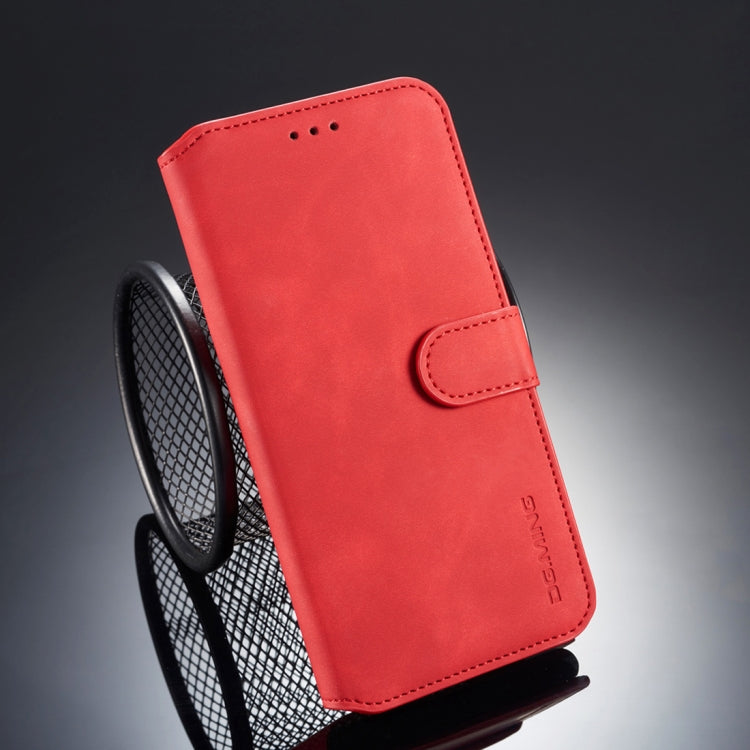 For iPhone XS Max DG.MING Retro Oil Side Horizontal Flip Case with Holder & Card Slots & Wallet